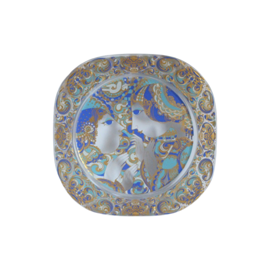 Glass Plate By Bjorn Wiinblad For <<<brand>>>, 1977 1
