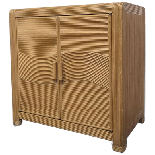 Vntage Buffetkastje Rotan En Riet 1