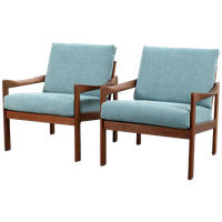 Illum Wikkelsø Set Fauteuils, Refurbished
