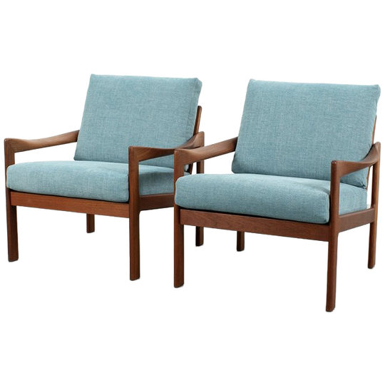 Illum Wikkelsø Set Fauteuils, Refurbished 1
