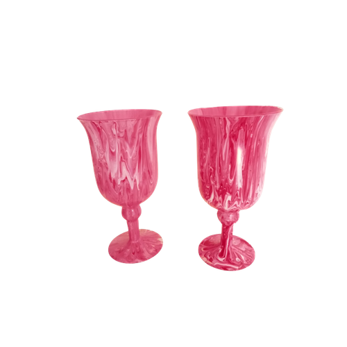 Nieuw: Barbie Roze Mondgeblazen Zomerbloemen Italy Murano Art Di Marco Kelk Vazen