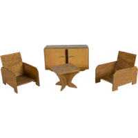 Miniatuur Meubeltjes - Triplex - Vintage - 3E Kwart 20E Eeuw