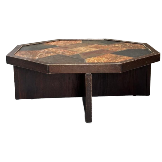 Vintage Brutalistische Salontafel Jaren '70 1