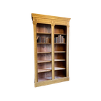19e Eeuwse Hoge Boekenkast Bibliotheekkast Museumkast Frans 220 Cm. thumbnail 1