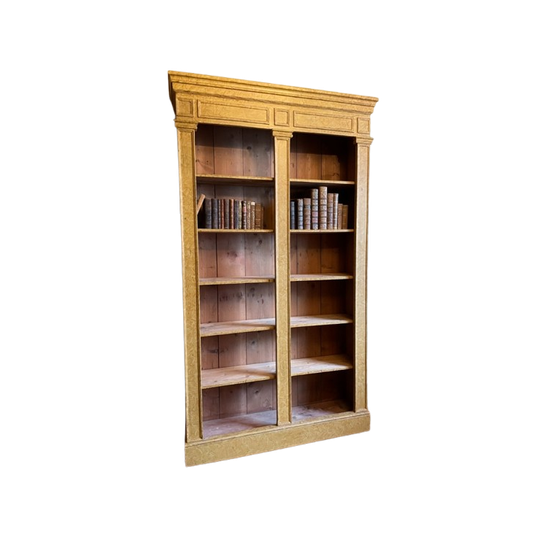 19e Eeuwse Hoge Boekenkast Bibliotheekkast Museumkast Frans 220 Cm. 1