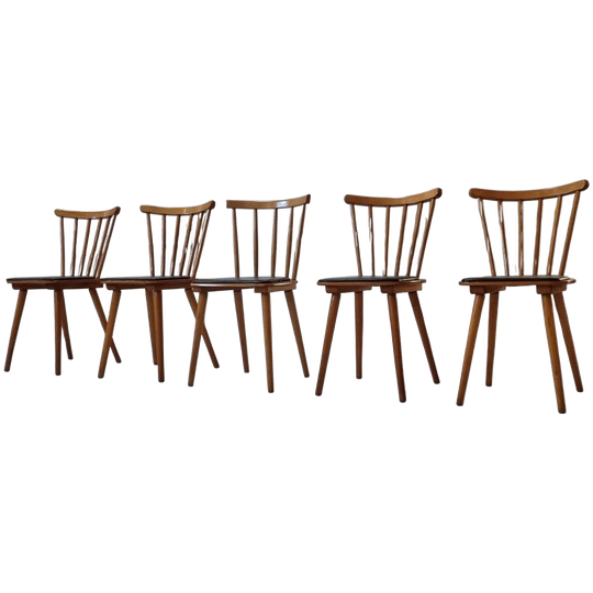 Vijf Mid Century Stoelen 1