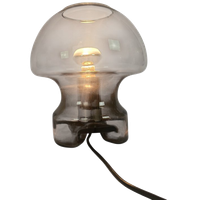 Süssmuth Leuchten - Mushroom Lamp - 'smoked' Glas - Germany - 1970's