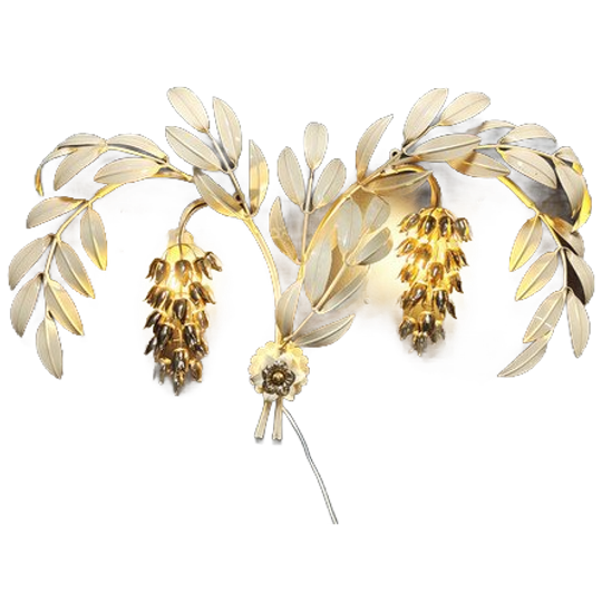 Vintage Tulip Wall Lamp By Hans Kögl , 1970s 1