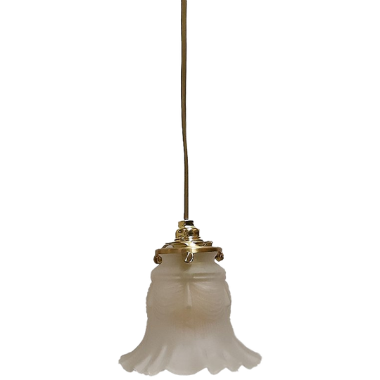 Hanglampje Art Deco Kapje, Frankrijk Jaren '20/anno Nu. 1