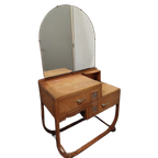 Vintage Kaptafel - Toilettafel - Spiegelkast thumbnail 1