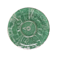 Mid Century Glas Abc Plate, S.J. Thomassen Voor Leerdam Glas Fabriekscentrum