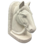 Boekensteun Paard Wit Keramiek thumbnail 1