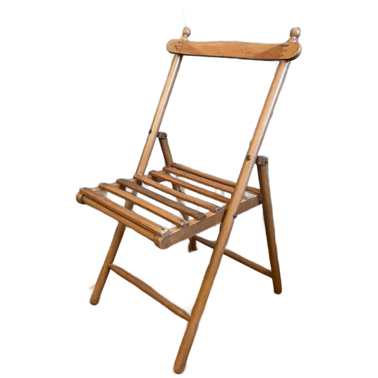 Bijzondere Klapstoel Stoel Frans Antiek 1