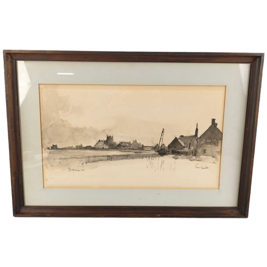 José Van Gucht - Aquarel - Bulskamp 1