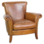 Comfortabele En Charmante Schapenleren Armchair/ Fauteuil thumbnail 1