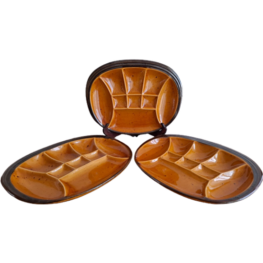 3 Grote Fondueborden / Gourmetborden / Serveerborden Villeroy & Boch 1