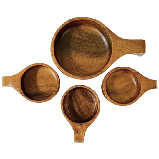 Deens Design Teak Houten Schalen Set 1