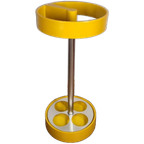 Space Age Design Paraplubak Plastic Geel Vintage Paraplu Standaard thumbnail 1