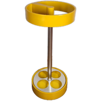 Space Age Design Paraplubak Plastic Geel Vintage Paraplu Standaard