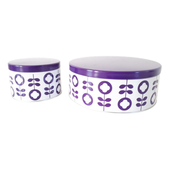 * Retro Blik Koektrommel Hema Blikken Jaren 70 Stijl 1