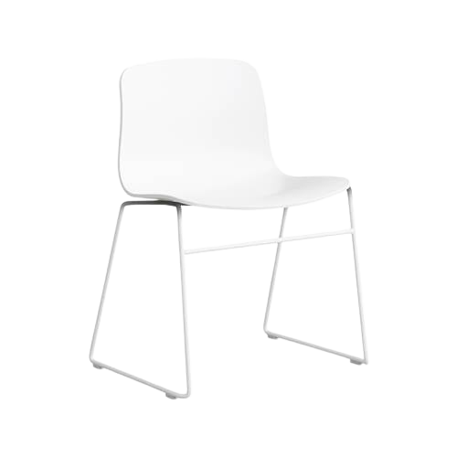 Hay About A Chair Aac08 Stoel - Black Steel - White Tweedekans