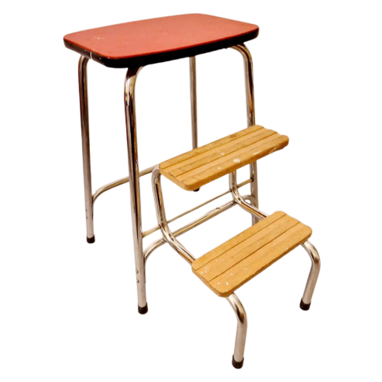 Vintage Keukentrapje Brabantia Kruktrapje Plantentafel 1