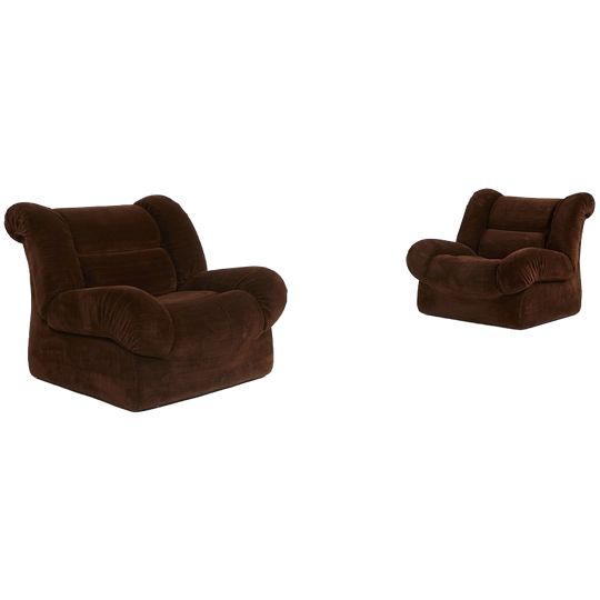 1970’s Italian Design Lounge Chairs ‘raffaello’ From Mimo Padova 1