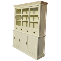 Witte Vitrine Servies Kast