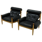 Pair Of Scandinavian Lounge Chairs By Eric Merthen For Ire Möbler 1960s thumbnail 1