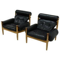 Pair Of Scandinavian Lounge Chairs By Eric Merthen For Ire Möbler 1960s