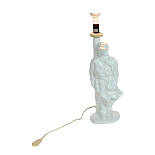 Tafellamp - Detective - Lantaarnpaal Lamp - Keramiek - Post Modern - 80's 1
