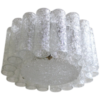 Vintage Doria Plafondlamp - Iceglass, Jaren '70