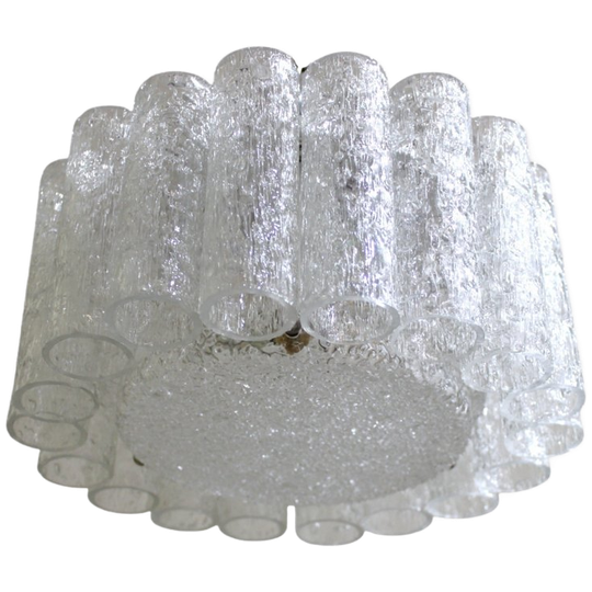 Vintage Doria Plafondlamp - Iceglass, Jaren '70 1