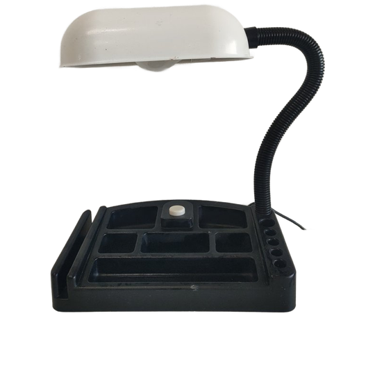 Vintage Jaren '70 Bureaulamp Met Organizer 1