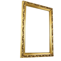 Antieke Grenenhouten Barok Stijl Lijst Schilderij Bladgoud 101cm
