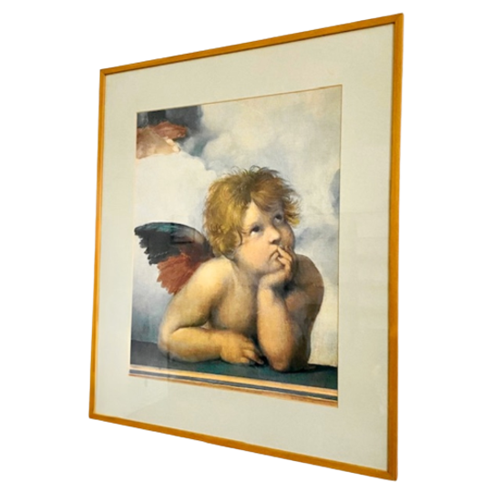 Barok Engel Schilderij Xl Professioneel Ingelijst 1