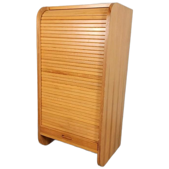 Vintage Houten Roldeurkast 1