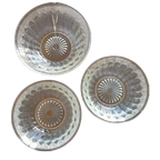 Vintage Franse Glazen Schalen Mooi Bewerkt 3 Stuks thumbnail 1