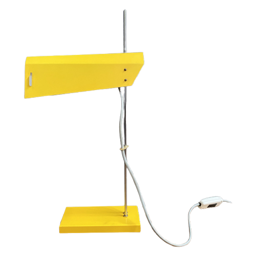 Yellow Desk Lamp By Josef Hurka For Lidokov Model L192-1353