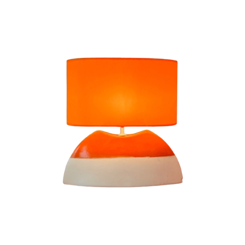 Oranje Keramieken Lamp