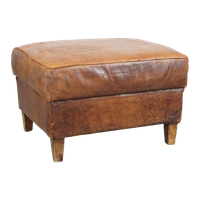 Stoere Hocker Gemaakt Van Schapenleer