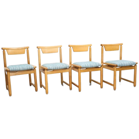 Vintage Eetkamerstoelen | Nieuwe Stoffering | Eiken 1