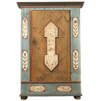 Antieke Beschilderde Bruidskast 1788 thumbnail 1