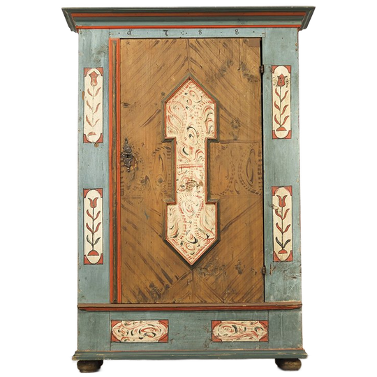 Antieke Beschilderde Bruidskast 1788 1