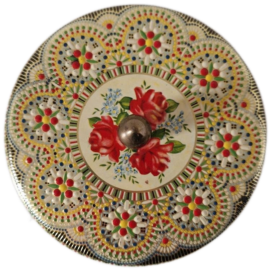 Vintage Blik Koektrommel Koekjestrommel Blikje 1