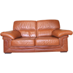 Vintage Lederen 2-Zit Sofa thumbnail 1