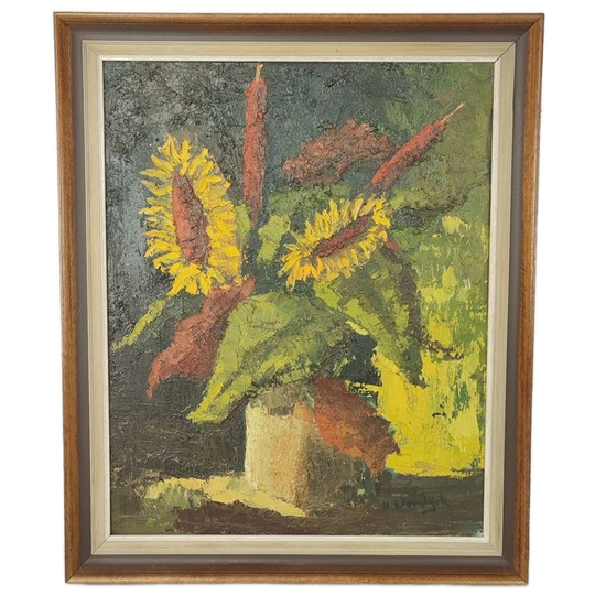 H. Verdijck - Stilleven Met Zonnebloemen 1