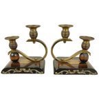 Duo Art Deco Kandelaars thumbnail 1