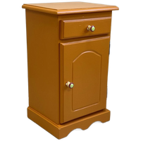 Nachtkastje Dark Orange Restyle & Porselein Knop