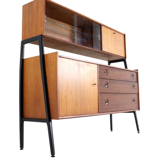 Nathan Highboard Kast 2 Delig Vintage 1